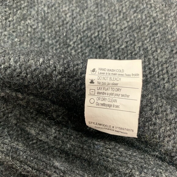 Vince Open Front Cardigan Sweater Small Gray Wool Yak Alpaca Cashmere - Picture 9 of 9